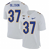 Pittsburgh Panthers 37 Qadree Ollison White 150th Anniversary Patch Nike College Football Jersey Dzhi,baseball caps,new era cap wholesale,wholesale hats